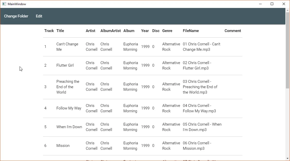 Sound Tagger desktop application screenshot